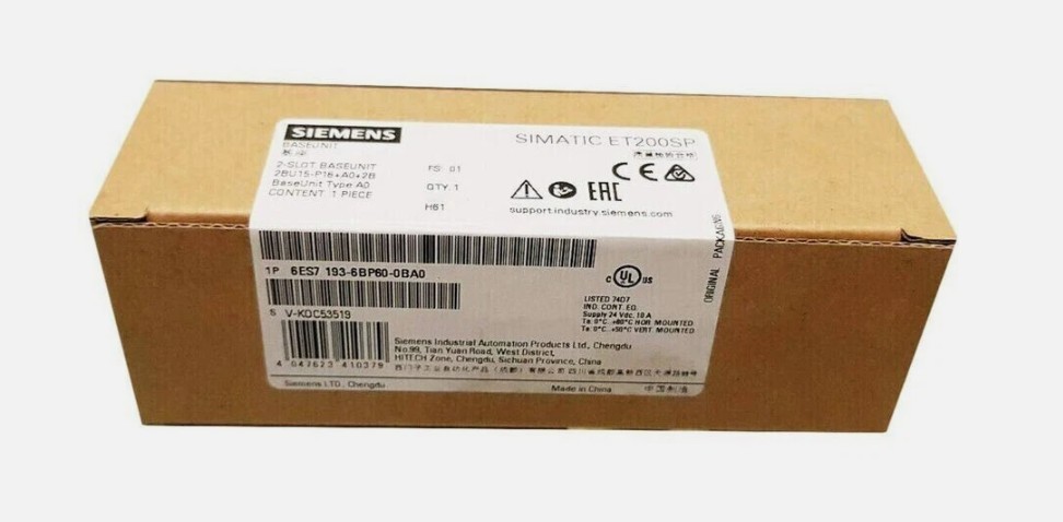 New Siemens 6ES7 193-6BP60-0BA0 6ES7193-6BP60-0BA0 SIMATIC ET 200SP