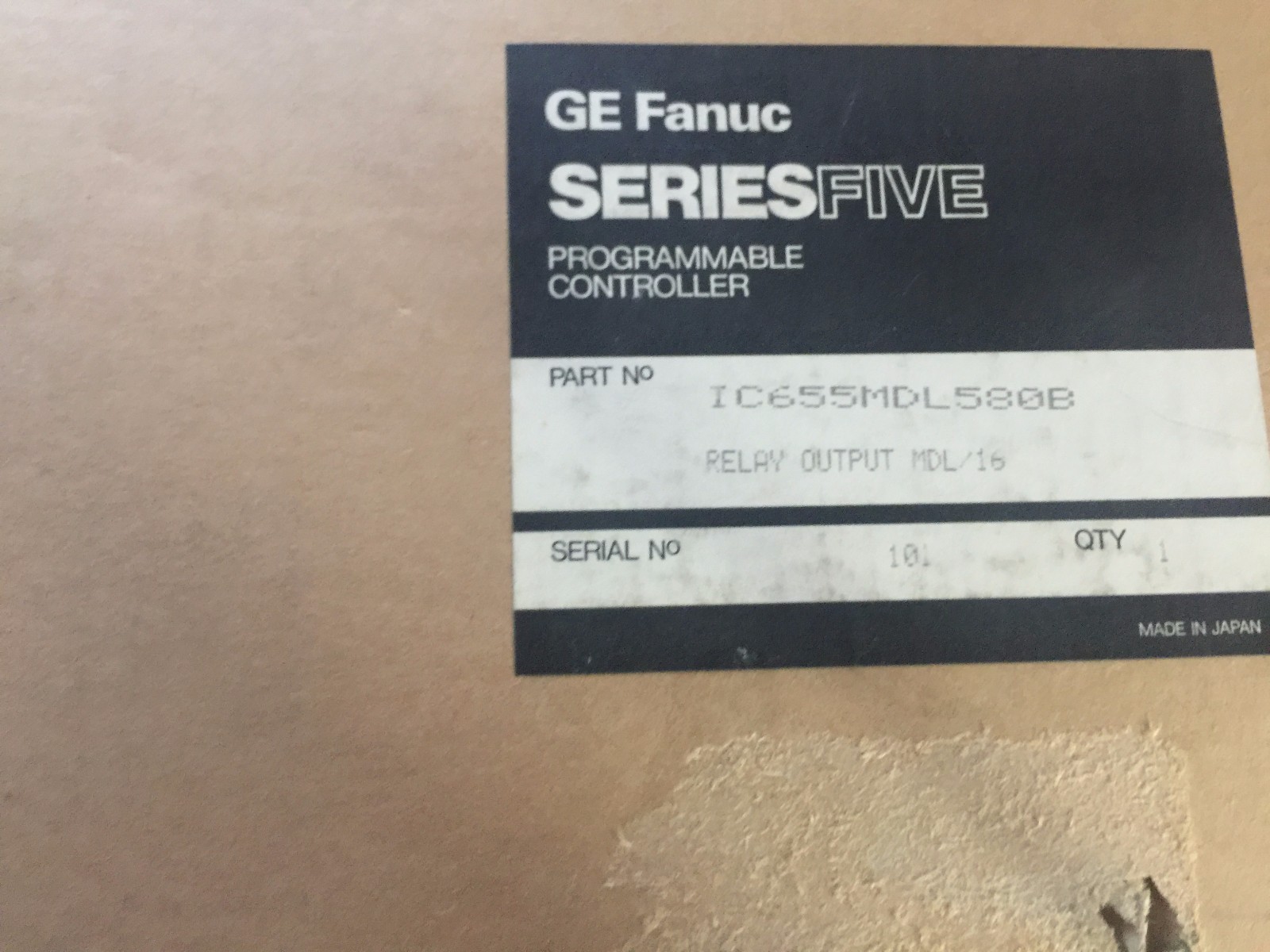 FANUC OUTPUT MODULE NO 16POINT RELAY IC655MDL580