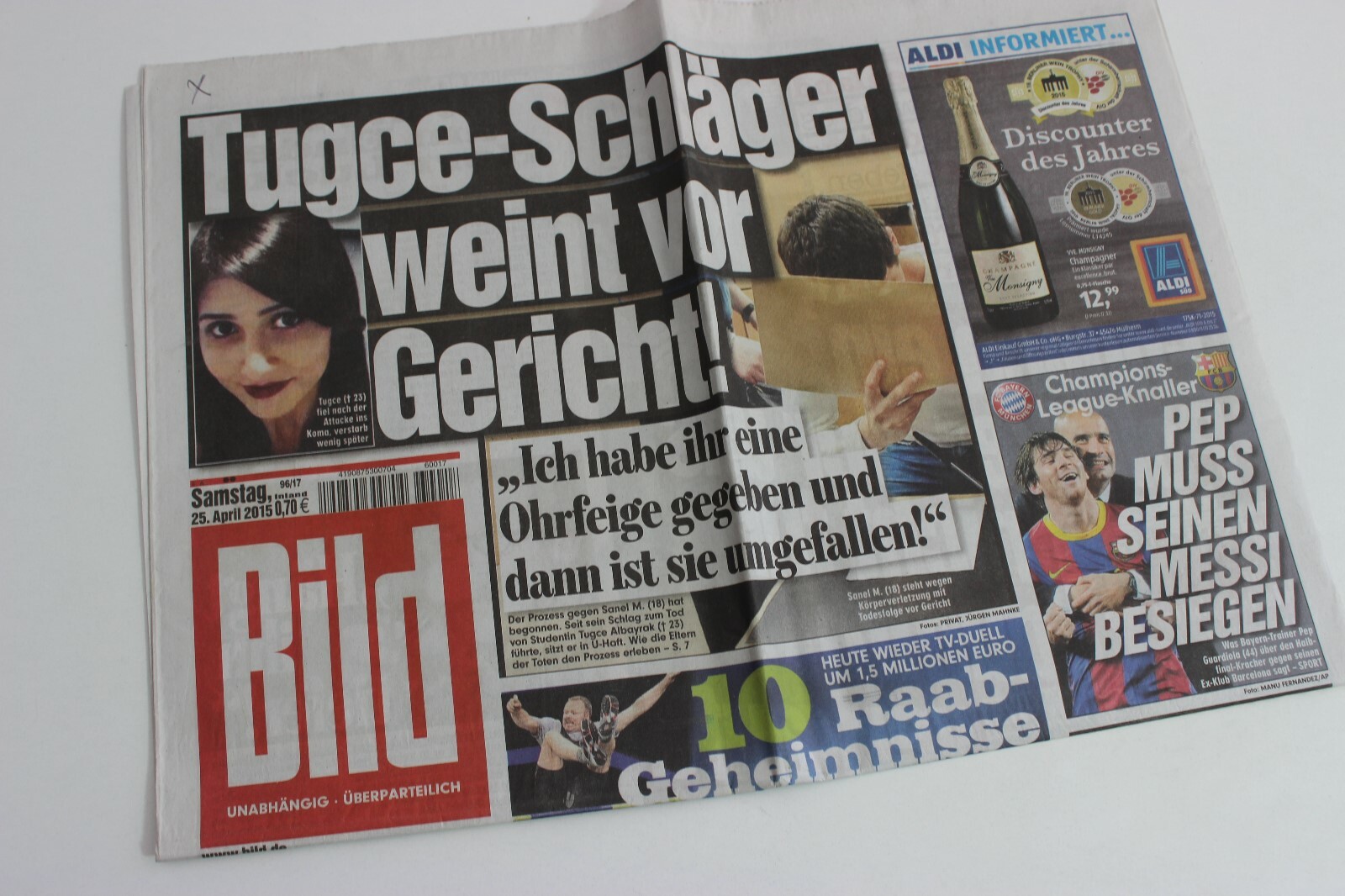 BILDzeitung 25/04/2015 April 25/4/2015 Special Occasion Gift