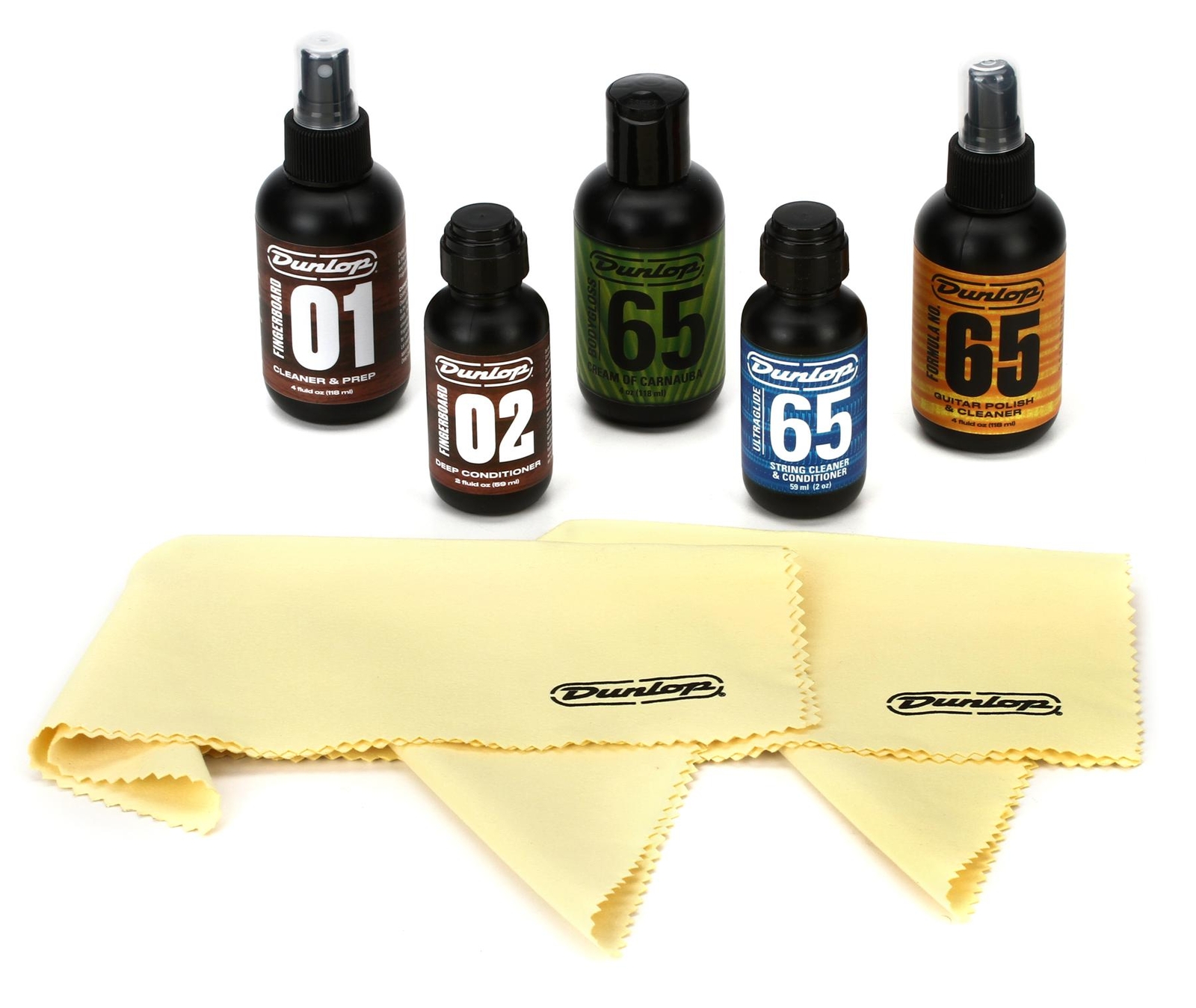 Dunlop System 65 Guitar Maintenance Kit + Dunlop 6504 Value Bundle