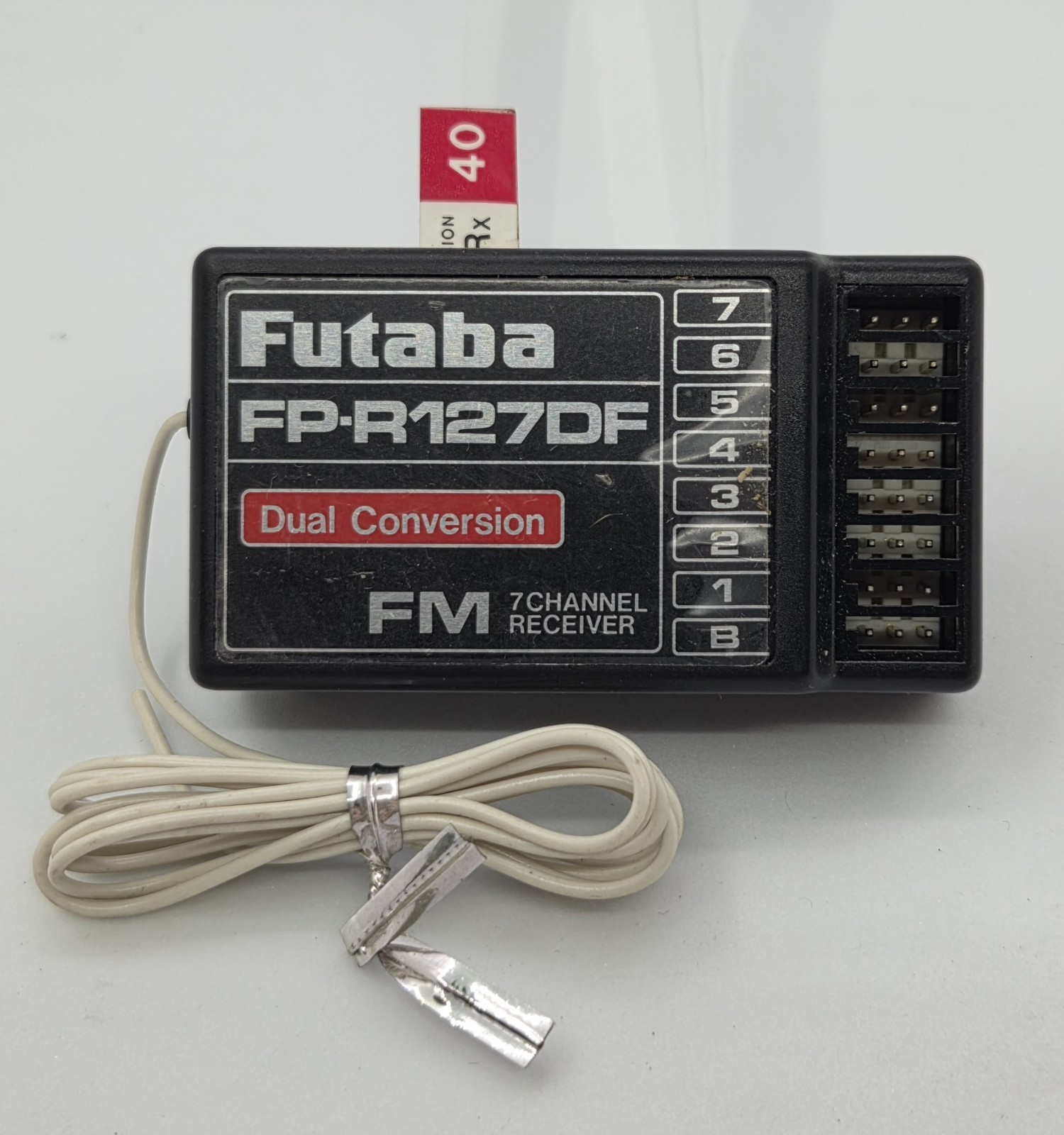 Futaba ~ FP-R127DF ~ 7 Channel Dual Conversion 72MHz FM Receiver CH 40 72.770