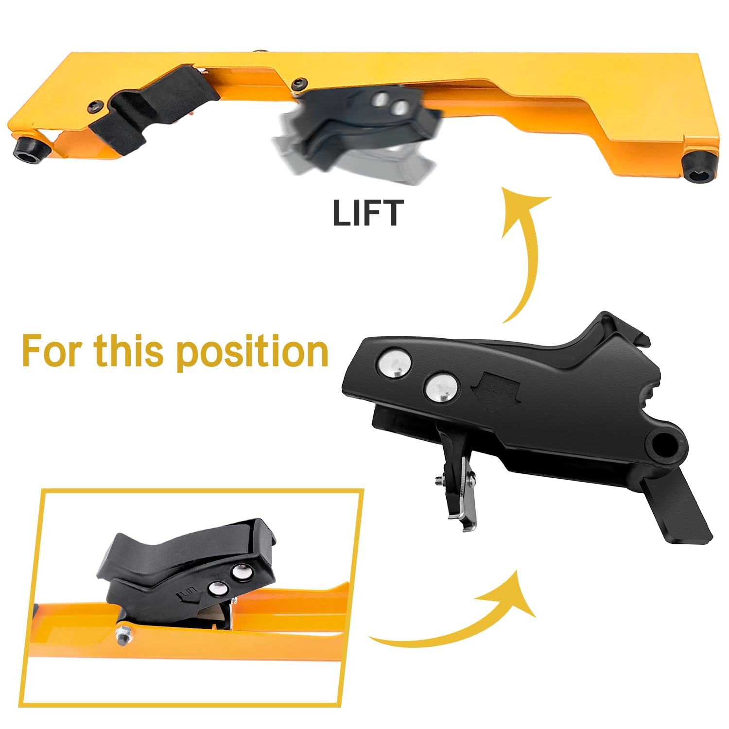 Clips with Miter Saw Mounting Brackets fits Release Lever Kit N087366...