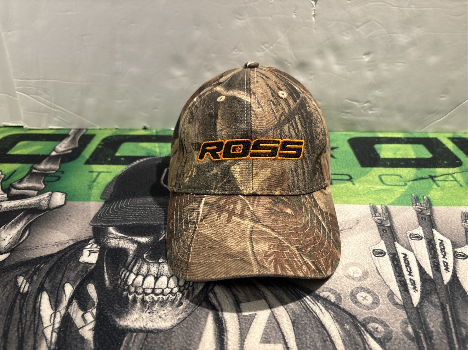 Ross Archery Camo Hat Crave Feed the Appetite Adjustable