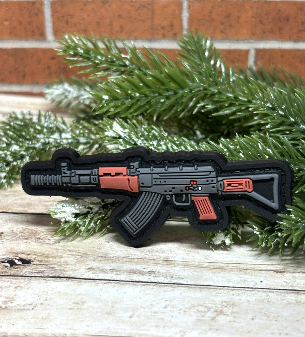 PVC Tactical Patch- AK47 Patch - Morale Gun Assault Rifle Military Patch
