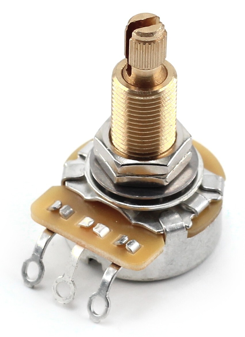 The Art of Tone 525k CTS Guitar Potentiometer - Custom Long Split, Audio Taper