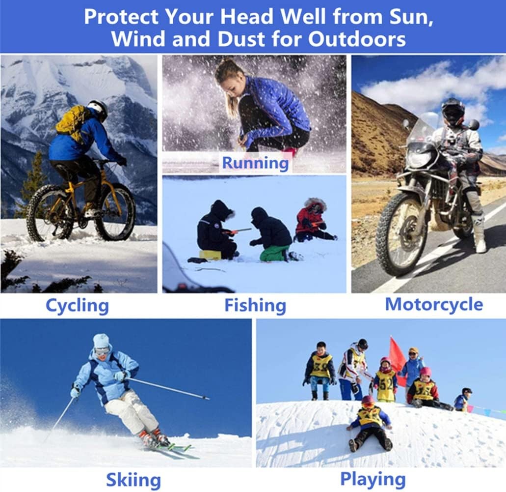 Balaclava Ski Mask Full Face Windproof UV Protection for Men Women Cycling