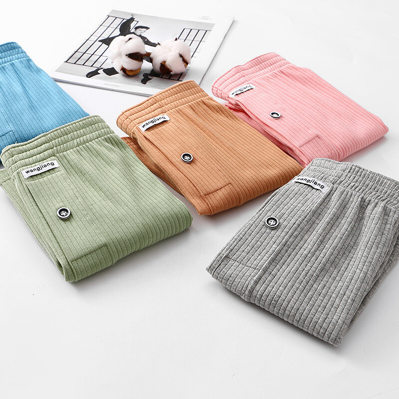 Men's Cotton Underwear Loose Boxers Shorts Cotton Soft Beach Pants Open Flying