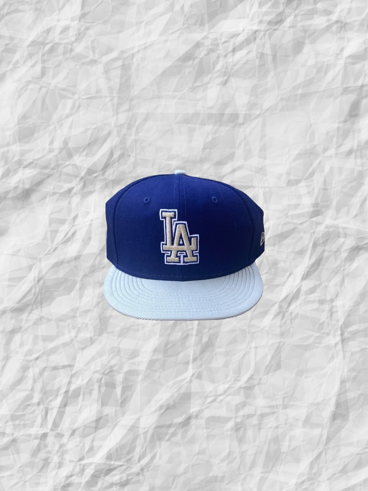 New Era 59fifty Los Angeles Dodgers Dark Royal Blue Metallic Silver Fitted Hat