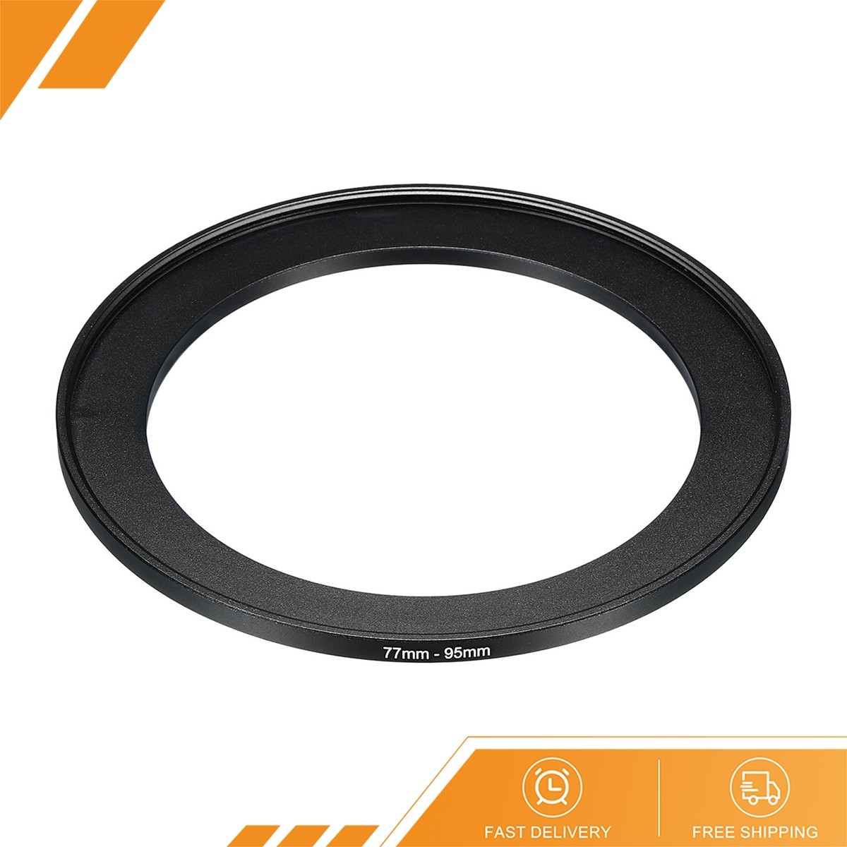 77mm-95mm Metal Step Up Ring Camera Lens Filter Adapter Ring Aluminum, Black