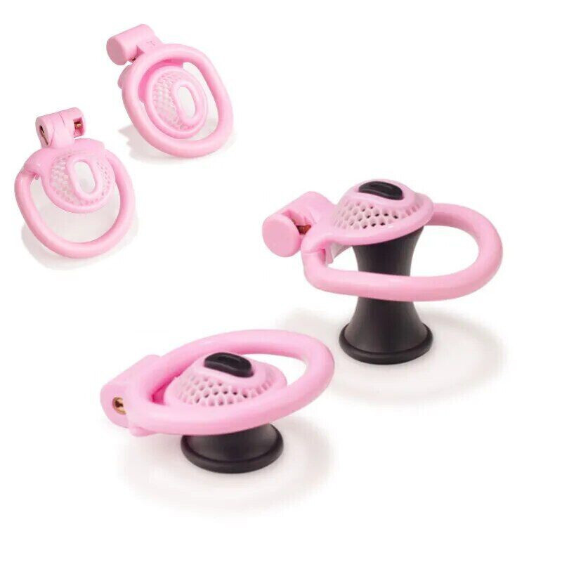 Sissy Inner/Micro Chastity Cage Devices with Urethr Plug Lightweight Rings Lock