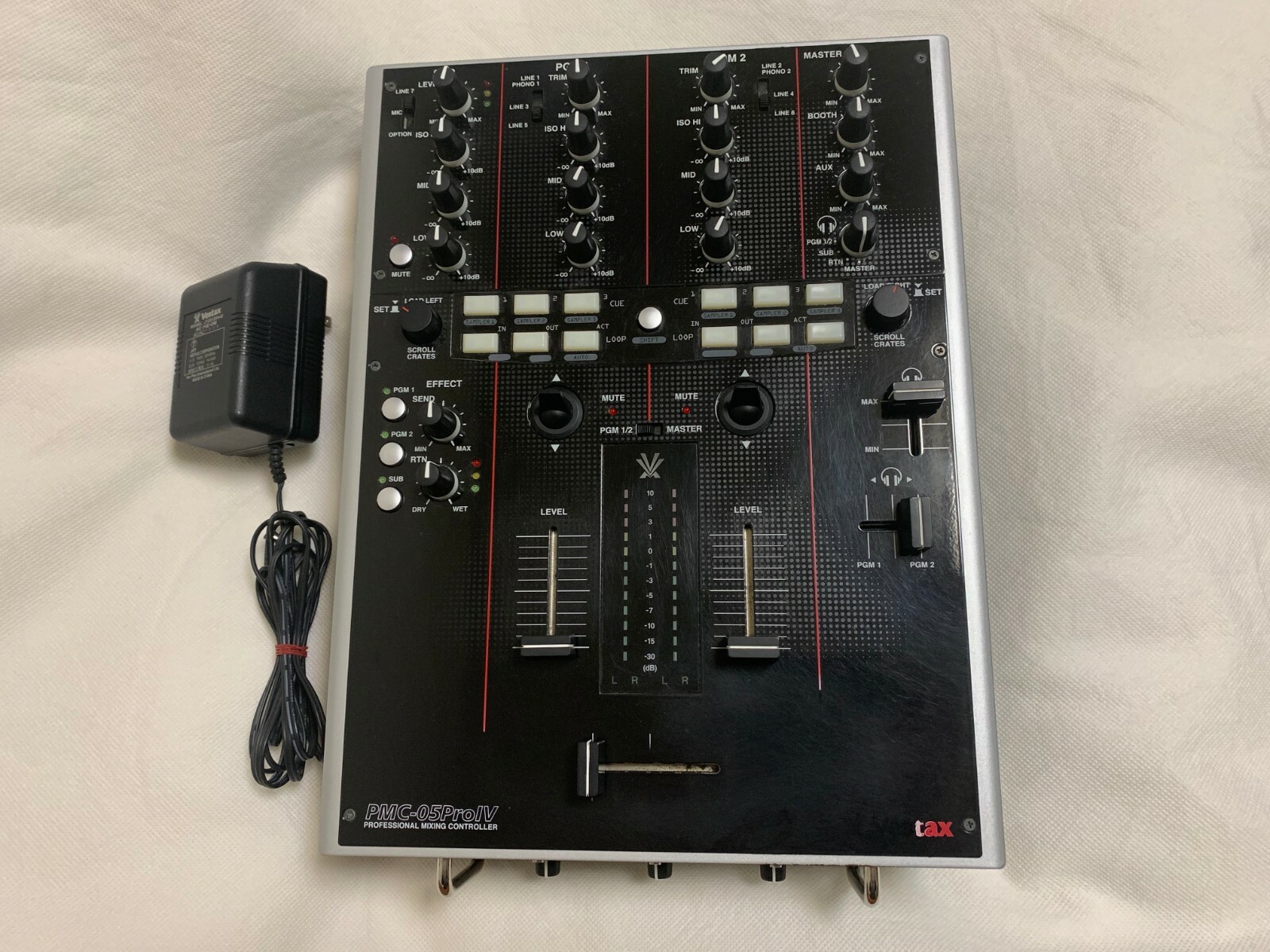 Used! Vestax PMC-05 ProⅣ Black DJ Mixer Professional Mixing Controller