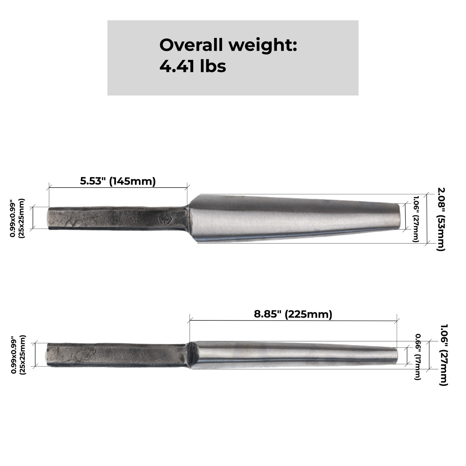 Blacksmith Tomahawk Eye Drift Mandrel Blacksmith Forging Tools 4.4lb 16.33"