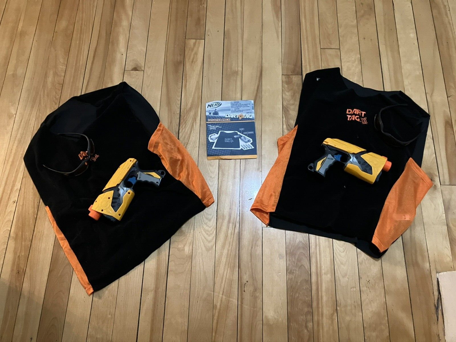 Nerf Dart Tag 2 Guns 2 Glasses 2 Shirts