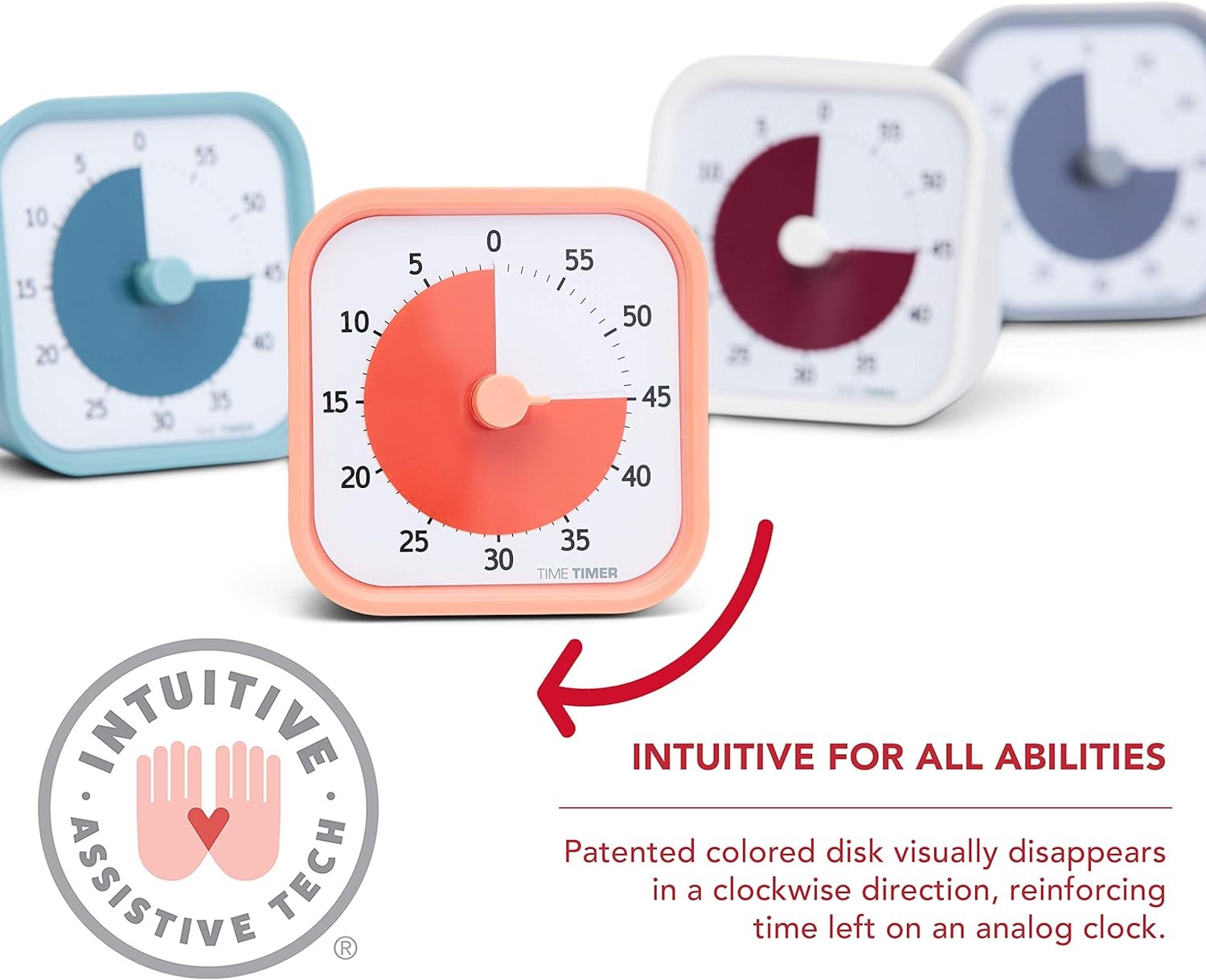TIME TIMER Home MOD - 60 Minute Kids Visual Timer Home Edition - For Homescho...