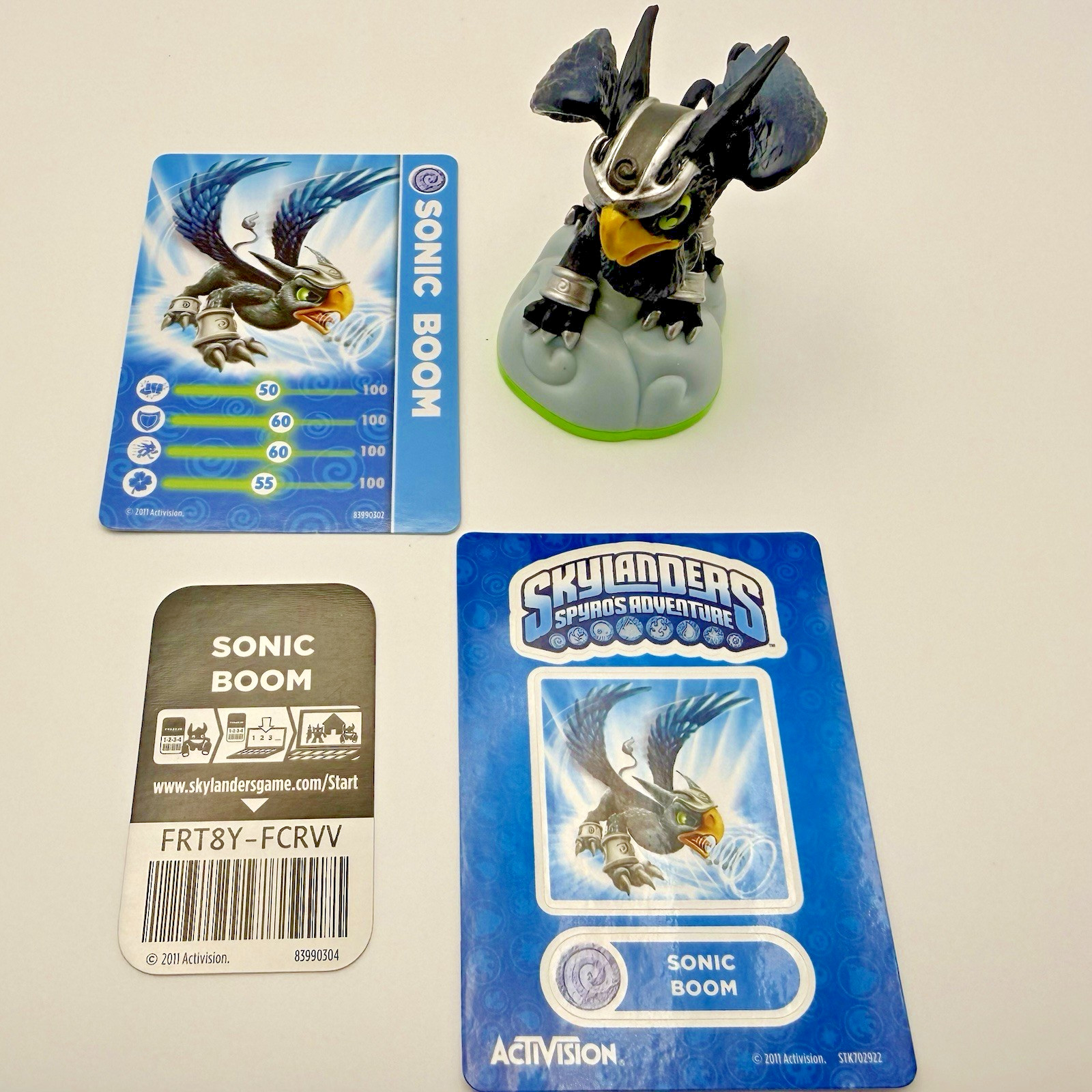 Skylanders Spyro's Adventure SONIC BOOM S1 W/ Card & Web Code Sticker COMPLETE