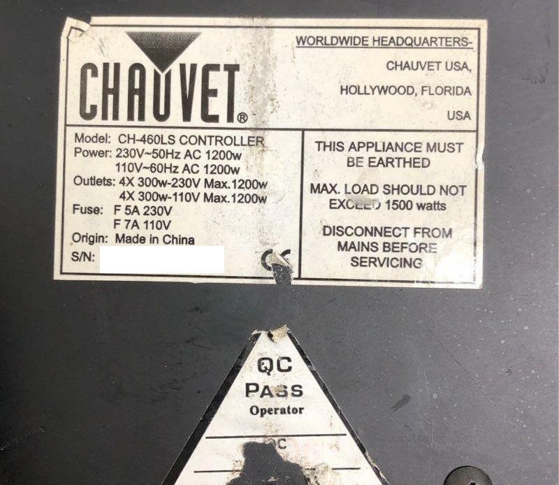 CHAUVET CH-460LS Lights + DMX controler