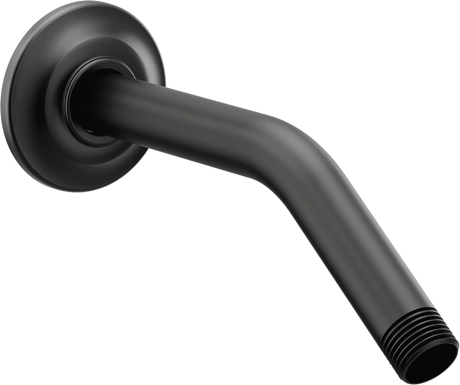 Moen S122BL 8-Inches Shower Arm with Flange Matte Black Finish