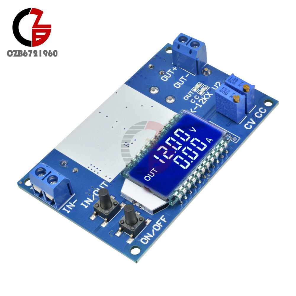 12A Digital LCD Display 24v19v12v to 5v6v adjustable buck module with shell