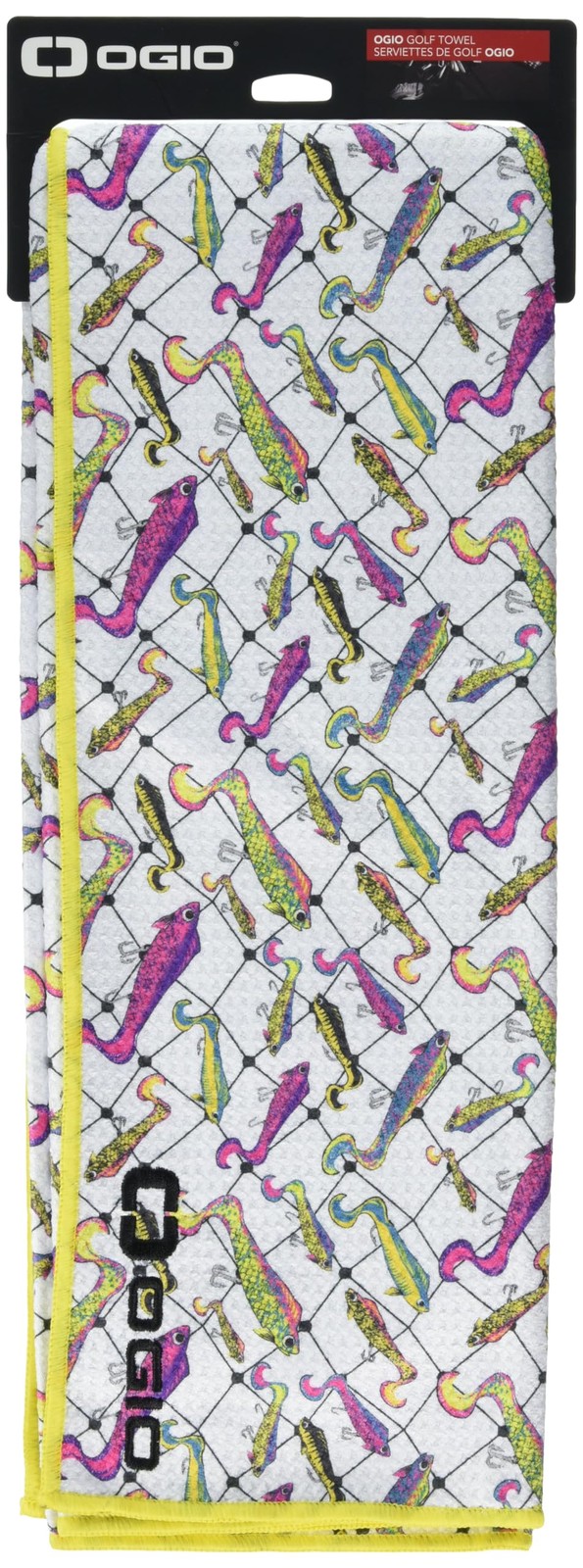 OGIO Golf Towel (Fishing Lures) 37 x 19 inches, Fishing Lures
