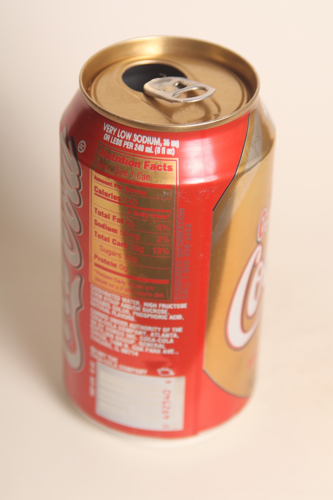 Caffeine Free Coca-Coke soda can