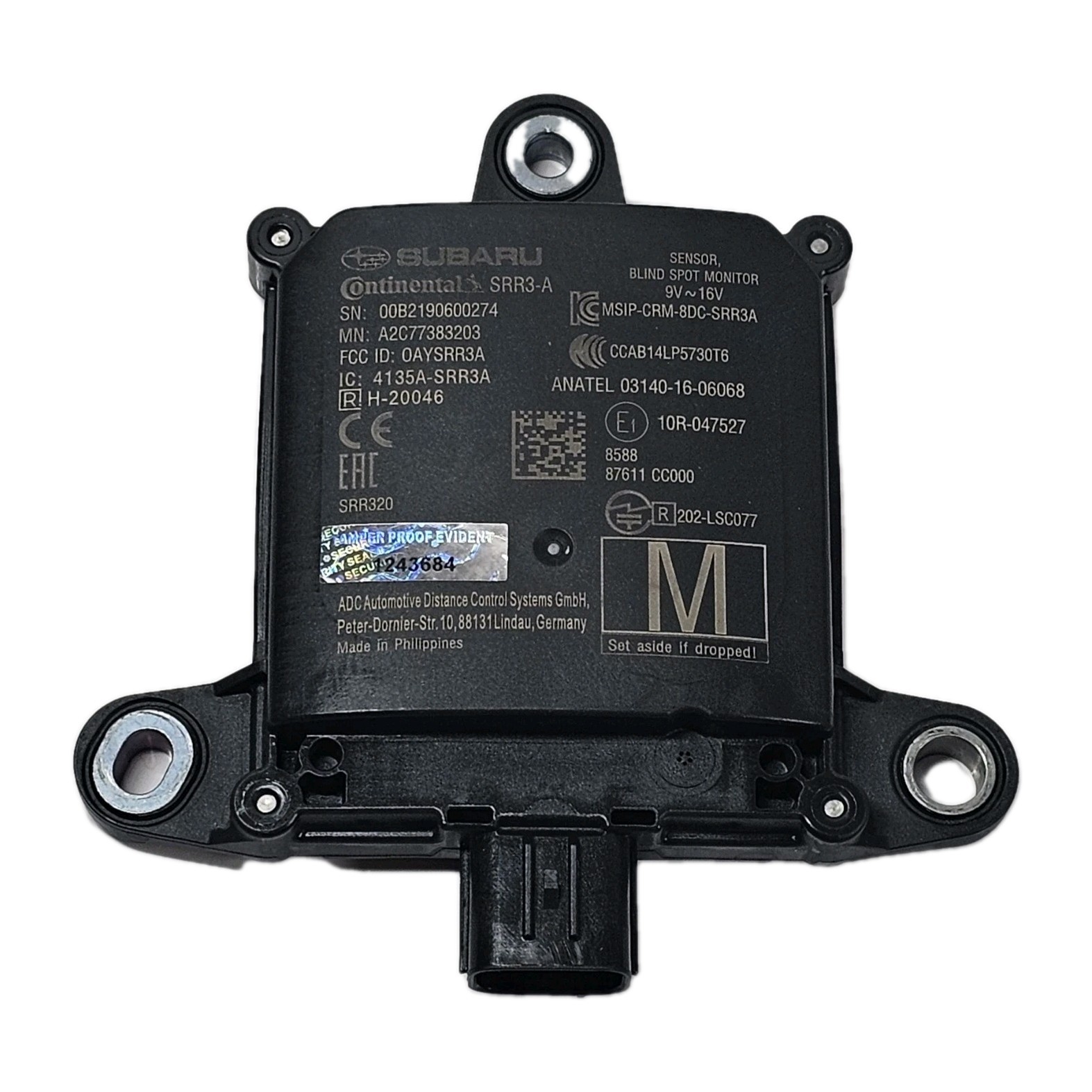 GENUINE 2022 Subaru BRZ Left / Right Blind Spot Radar Sensor OEM 87611CC000