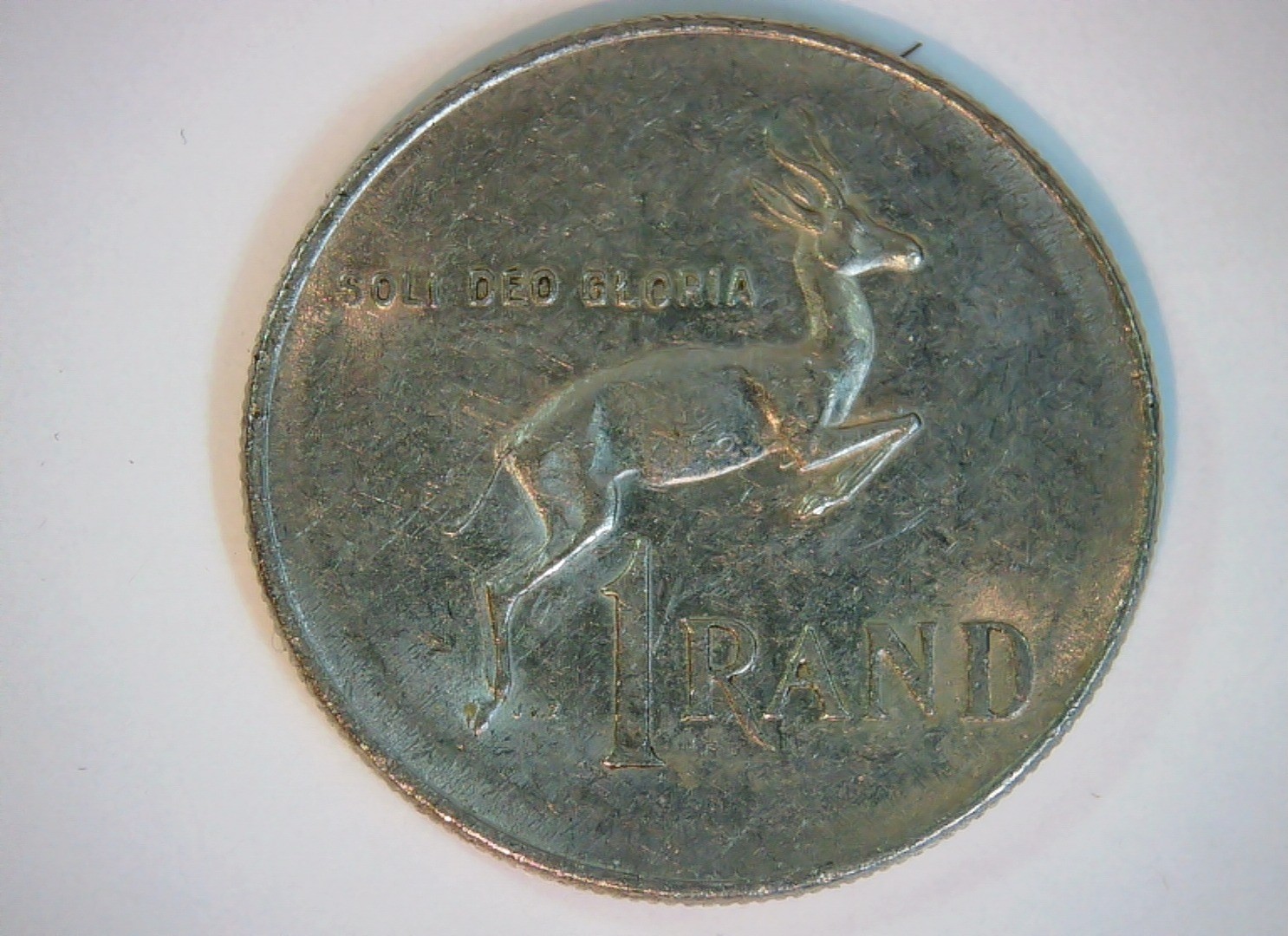South Africa 1977 1 Rand Springbok (Soli Deo Gloria) 1 Rand Coin