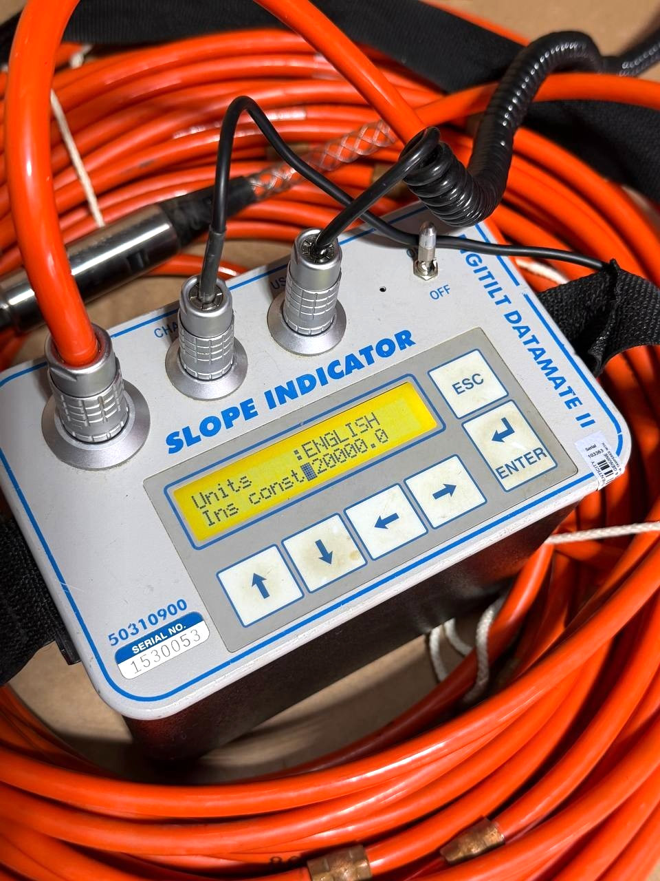 Digitilt DataMate II Slope Indicator 50310900 NO Sensor