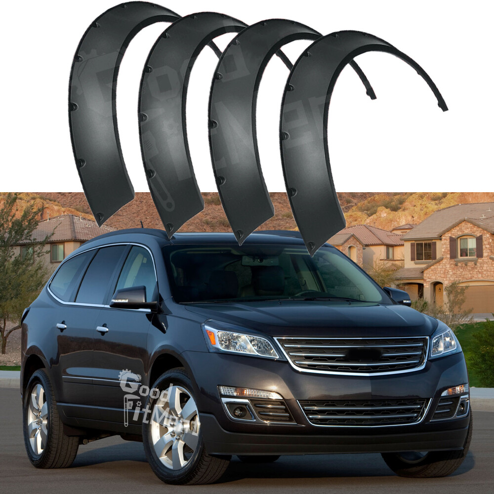 For Chevy Traverse 2009-23 4.5" Car Fender Flares Flexible Wheel Arches Body Kit