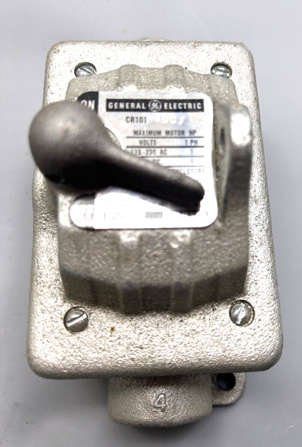 GENERAL ELECTRIC CR101H 400J TYPE 3, 4, & 12 ENCLOSURE New