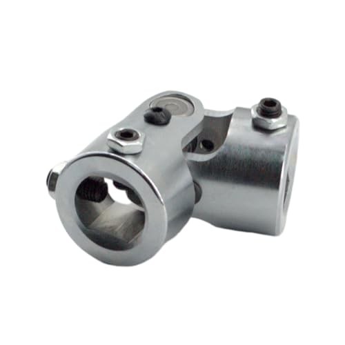 1" DD x 1" DD Steering Universal U-Joint Black Single U Joint Coupler Shaft