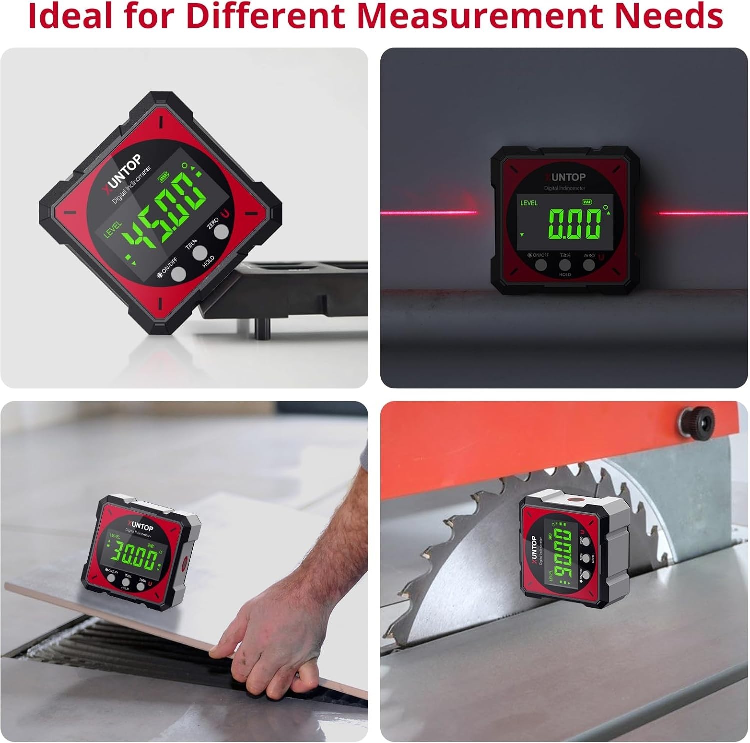 USB Charging Digital Angle Finder Inclinometer