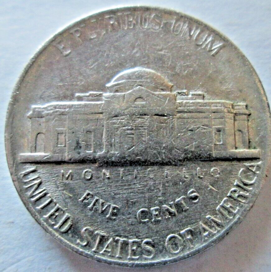 1983-P JEFFERSON OVERPOLISHED DIE ERROR, WEAK MONTICELLO, VF/XF, CIRCULATED