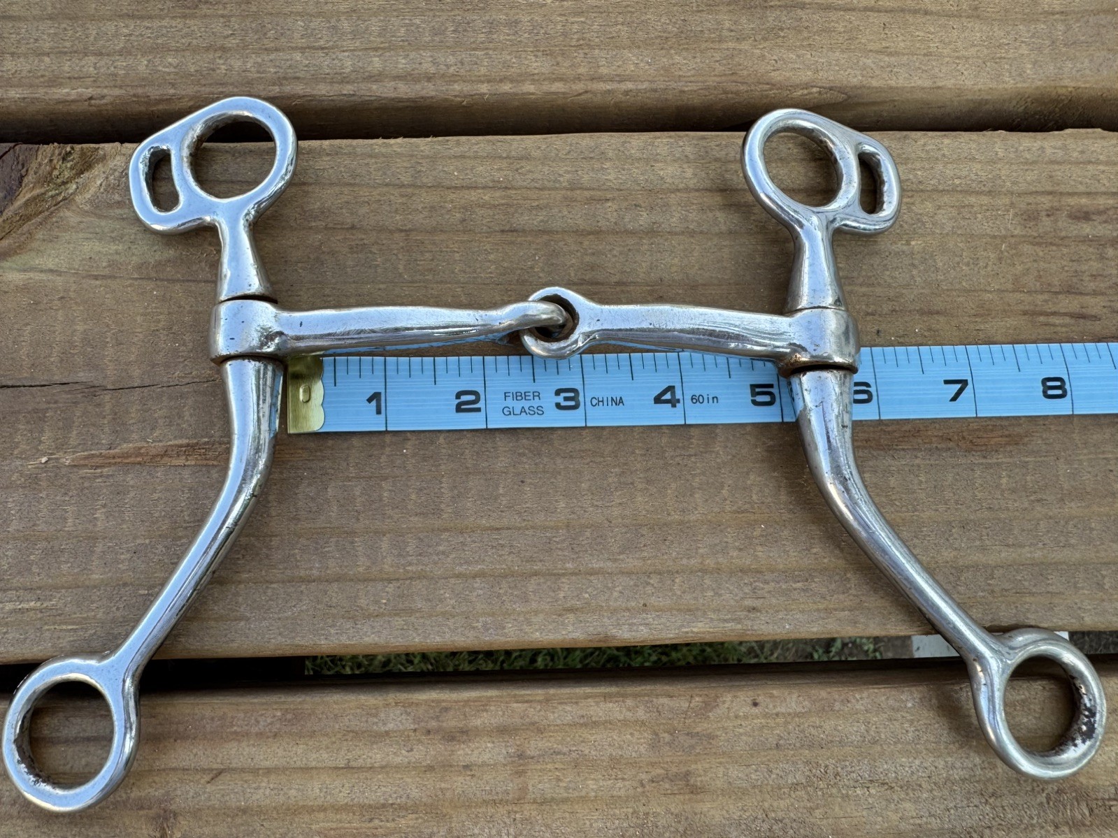 Western Snaffle shank Horse Bit Metal 5” Mouthpiece with Shanks
