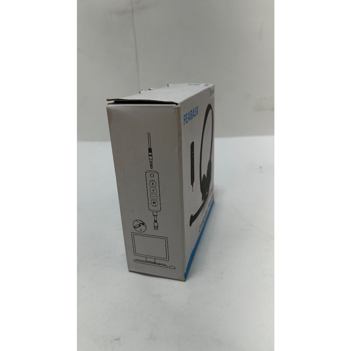 FEABASK EH07 Computer Headset USB/3.5mm w/ Mic Inline Mute Volume Control