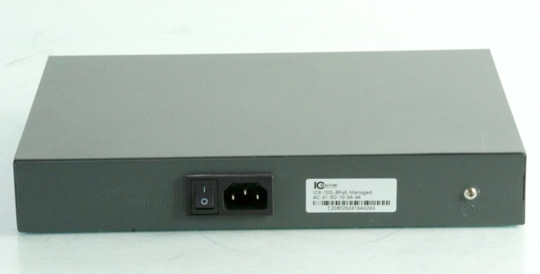 IC Realtime ICR-10G-8POE-Managed PoE Switch Tested/ Working o35
