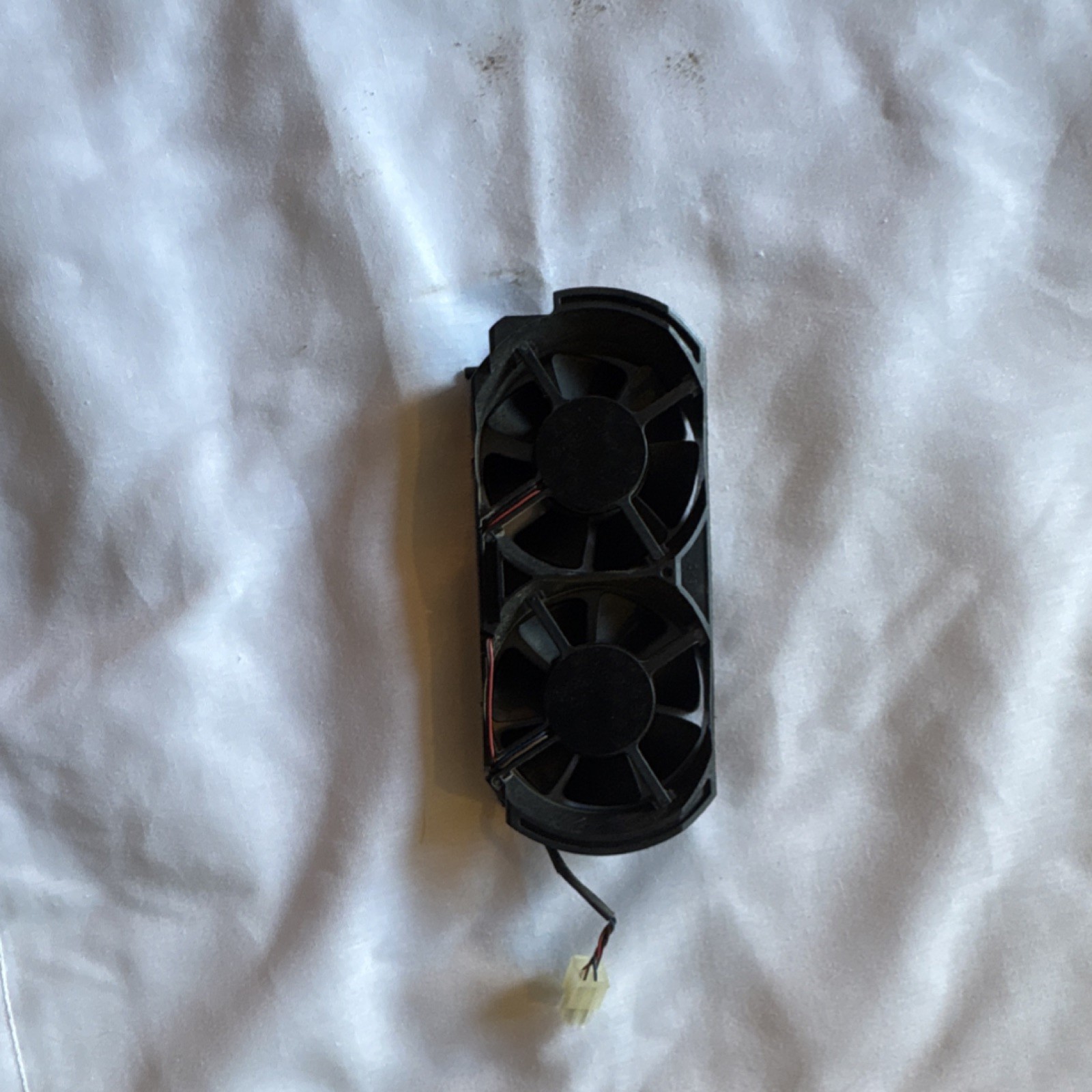 Dual Internal Cooling Fan Black Wired Plastic for Video Game Console
