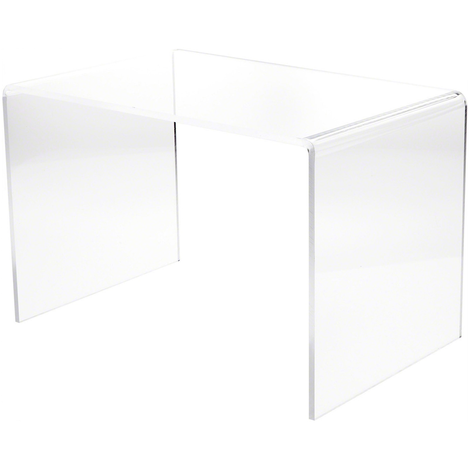 Plymor Clear Acrylic Rectangular Riser, 14" H x 21" W x 14" D (3/8" thick)