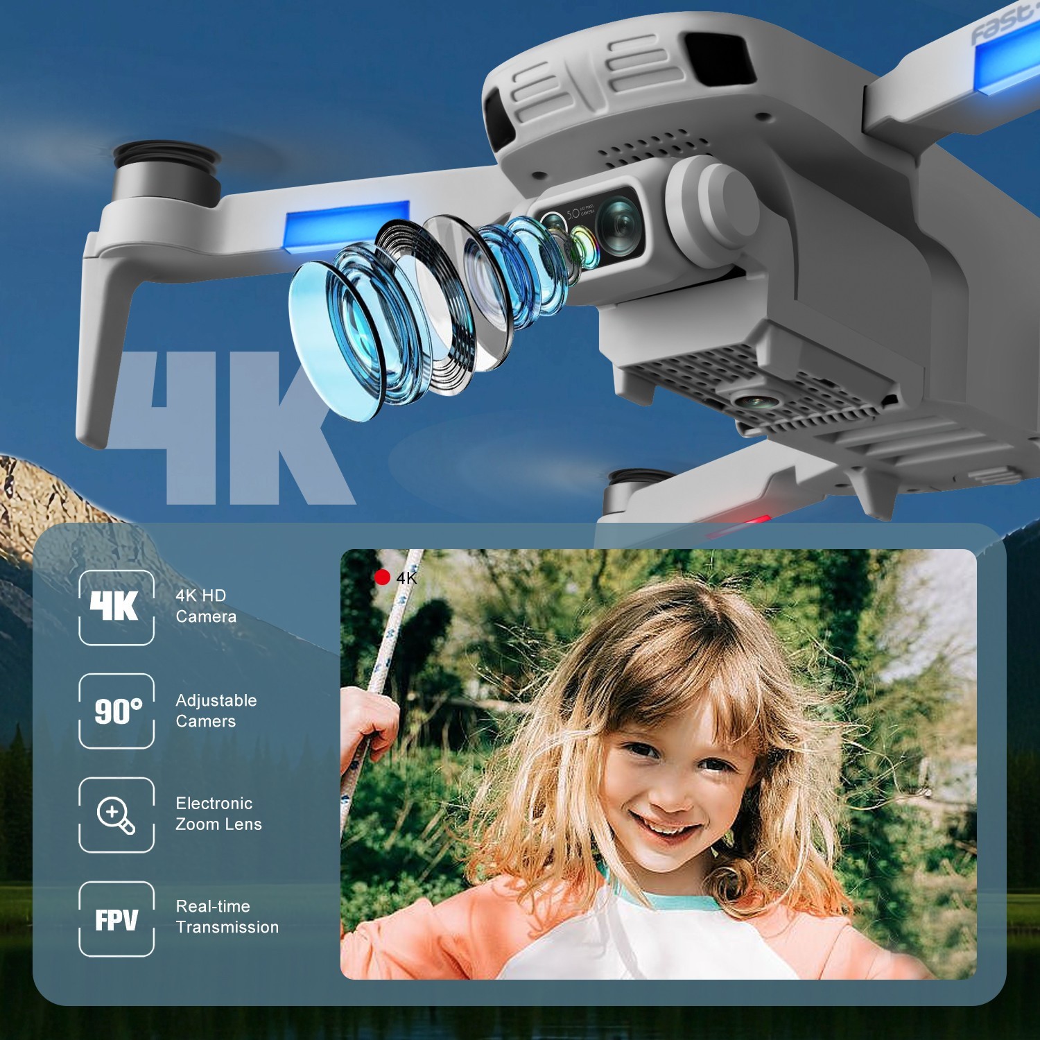 2026 F8 Rc Drones With screen 5G 4K GPS Drone X Pro HD Camera WiFi FPV Foldable