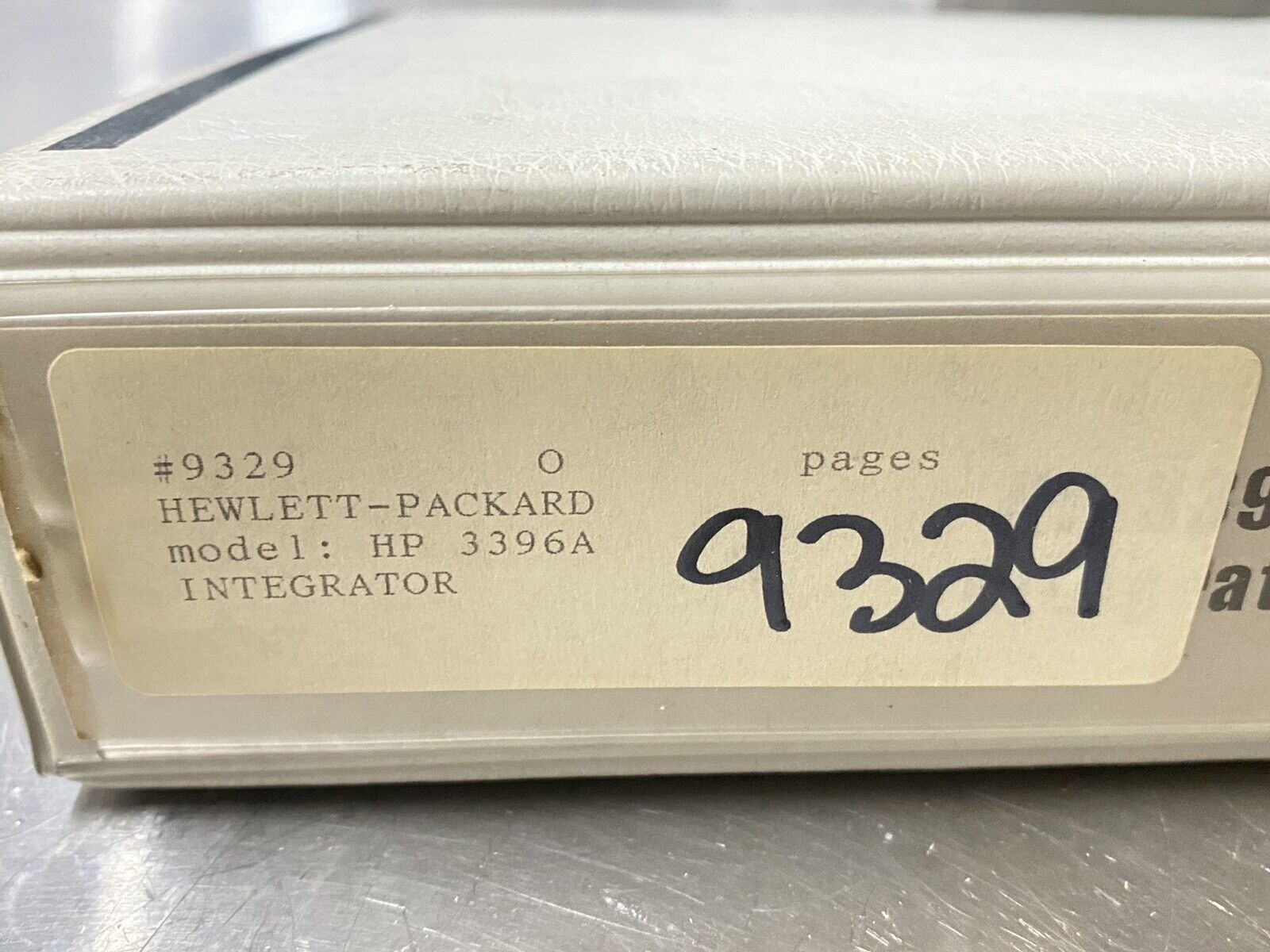 Hewlett Packard HP 3396A Integrator Reference - Users Guide / Instruction Manual