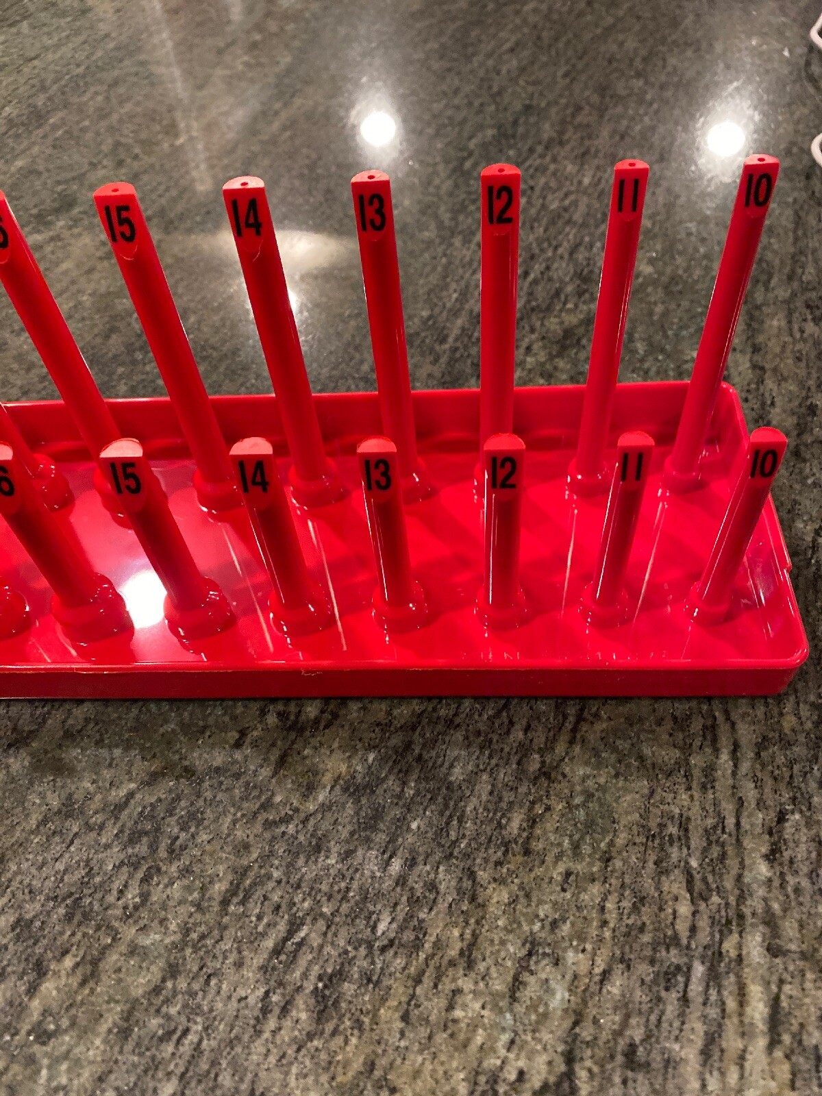 Snap On ka12metrd 1/2" 2 row post tray red 10-27mm