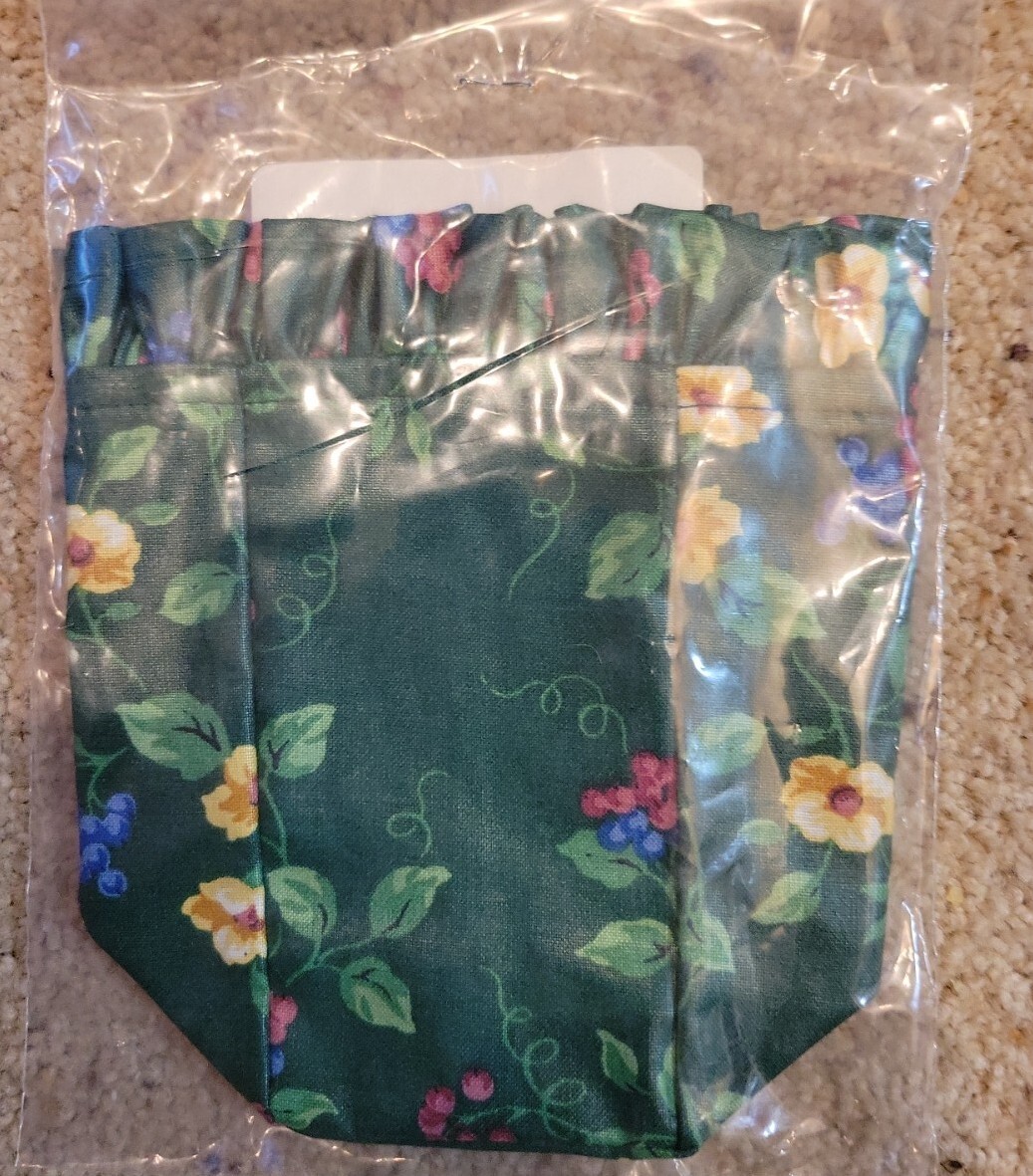 Longaberger 1998 Horizon of Hope Basket Fabric Liner Emerald Vine # 2493710 NEW!