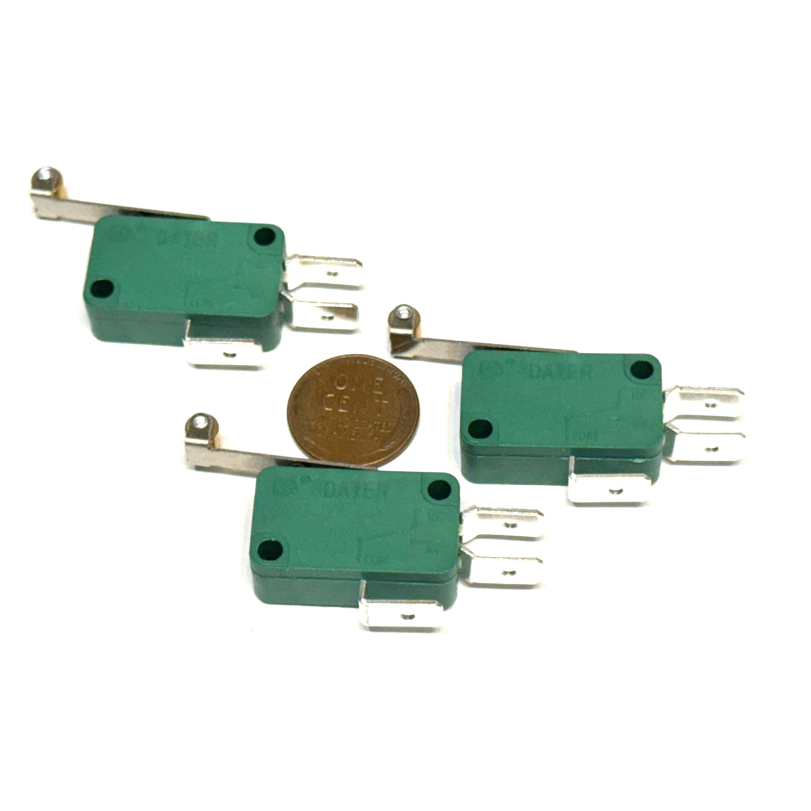 Pack of 3 Limit Micro Switch KW1-103 SPDT 3 Pin Roller Lever NO NC 16A C21