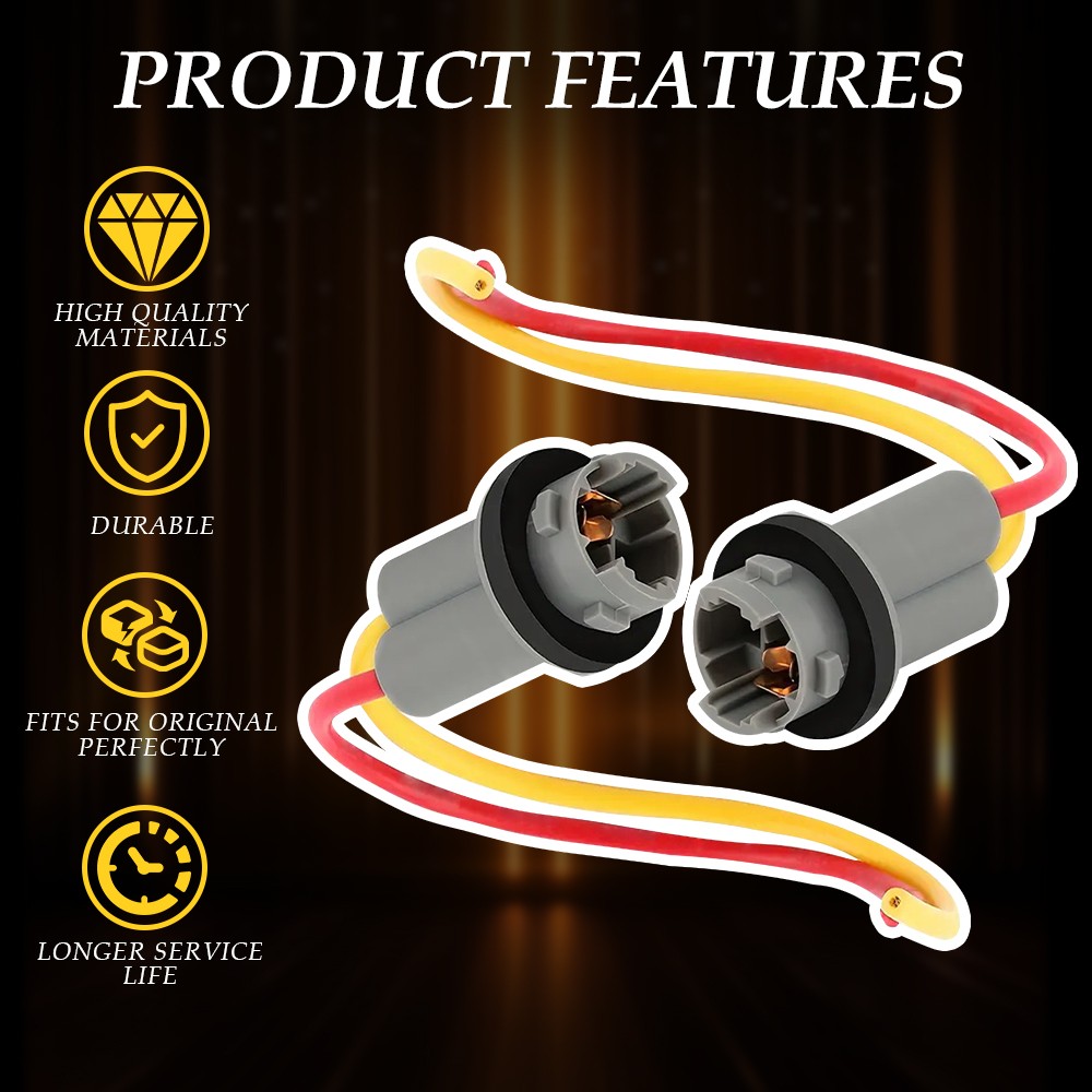Universal Wire Pigtail Socket Female 194 Front PGS Marker T10 Side Light Plug L