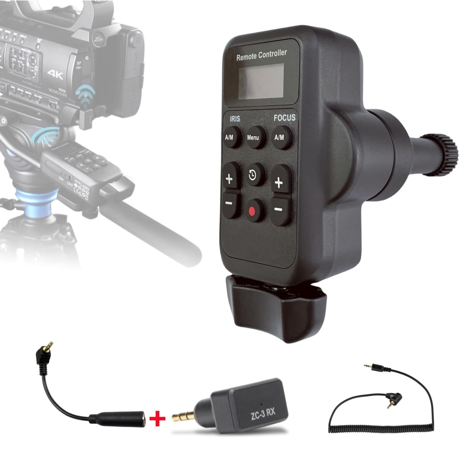 Wireless LANC Camcorder Remote Control for Canon & Sony - Zoom Controller 2.5mm