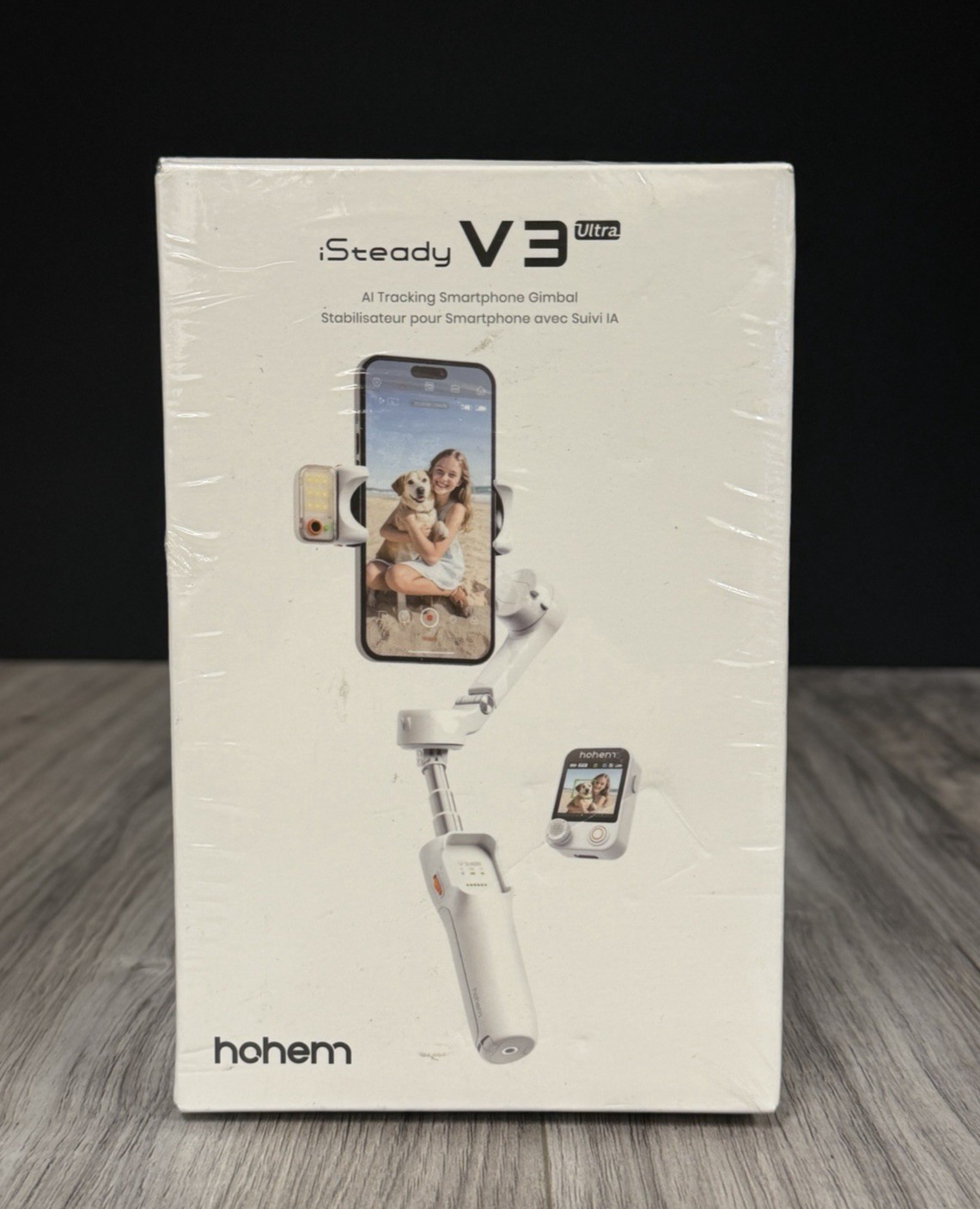 Hohem iSteady V3 Ultra AI Smartphone Gimbal White NEW Sealed HPG-V3U