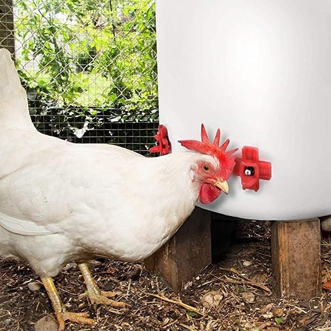 20 Pack Chicken Waterer Nipples Easy Install Leakproof Poultry Watering System