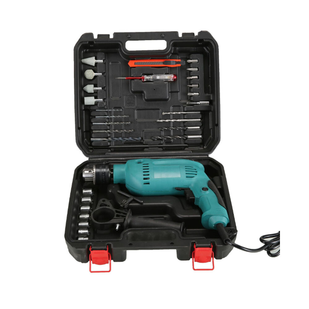 220V Electric Corded Hammer Drill 710W Impact Drill Set for Screw disassembly