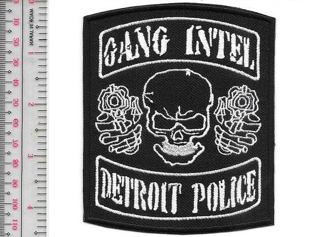 Detroit PD Gang Intel Squad Unit Special Ops Michigan PD Patch NO TARIFF