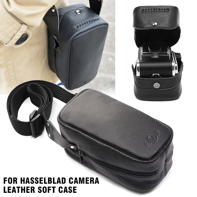 Real Leather for Hasselblad Camera Soft Case Protective Shoulder Bag Black 2025