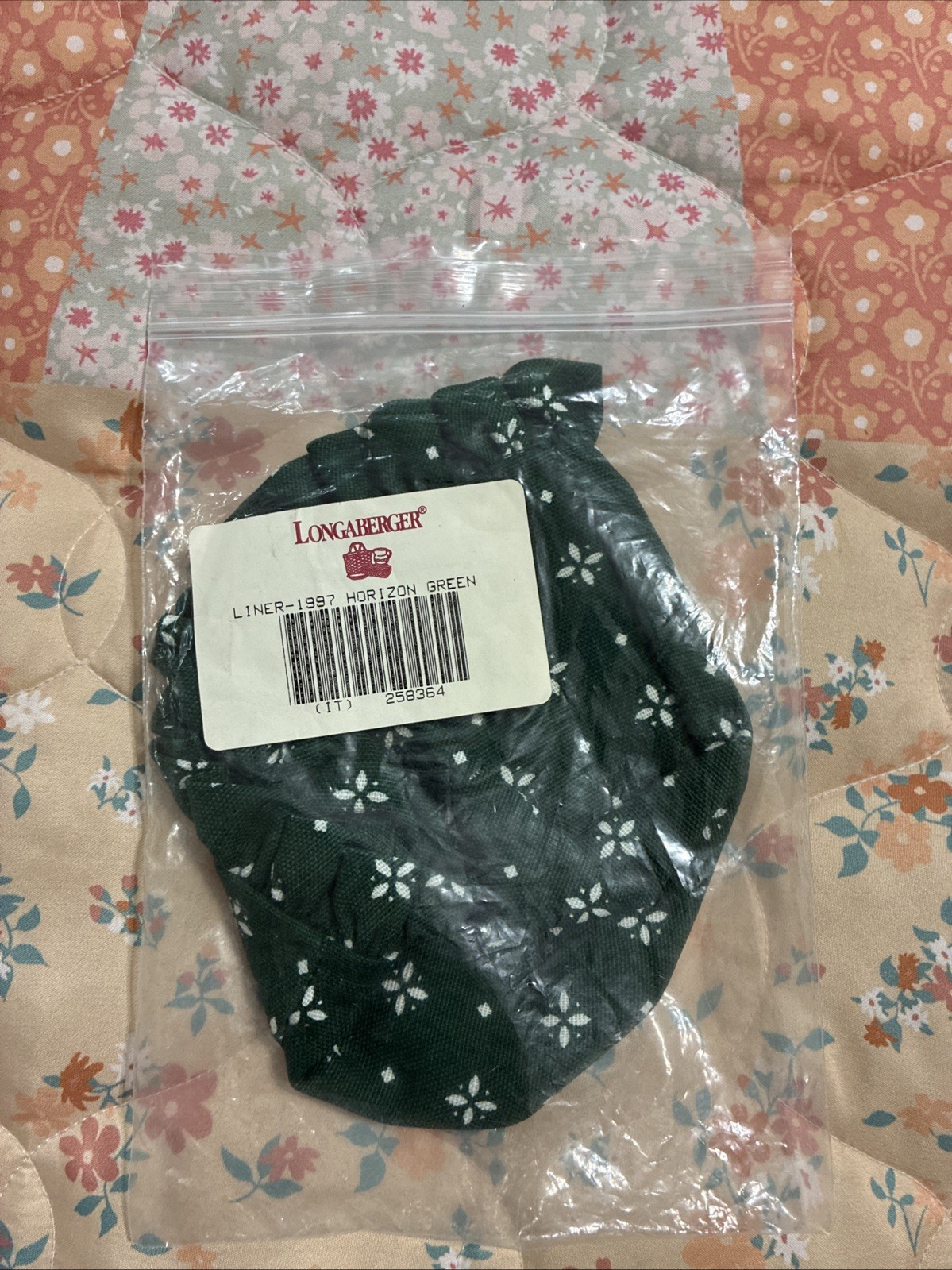 Longaberger Horizon Green 1997 Liner-258364